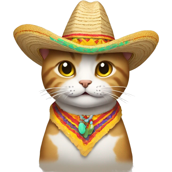Cat wearing a sombrero  emoji