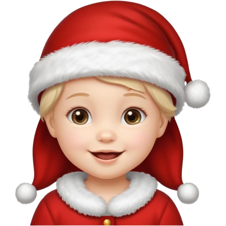 christmas girl but her apperance is like baby, pretty emoji