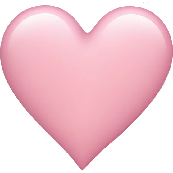 light pink heart emoji