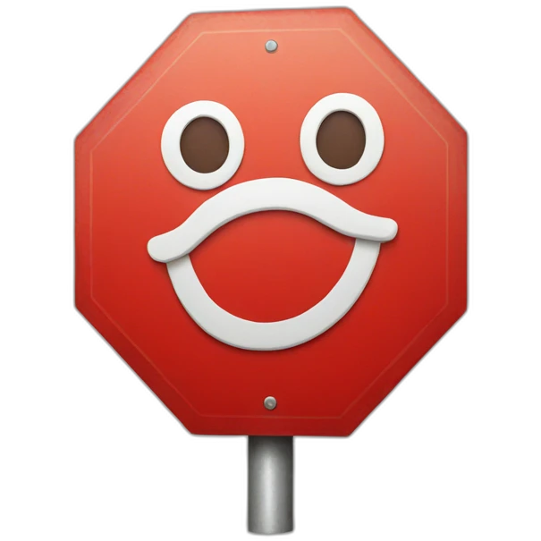stop sign emoji