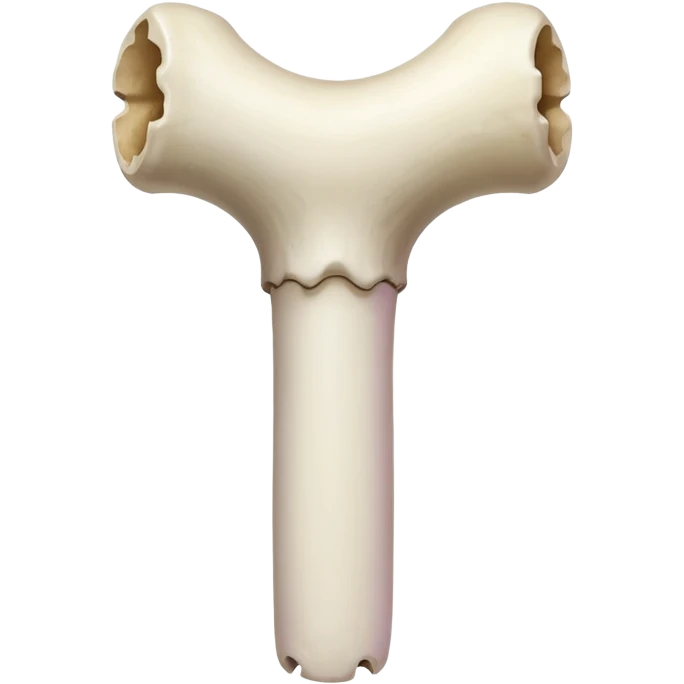 a femur bone with small holes inside emoji