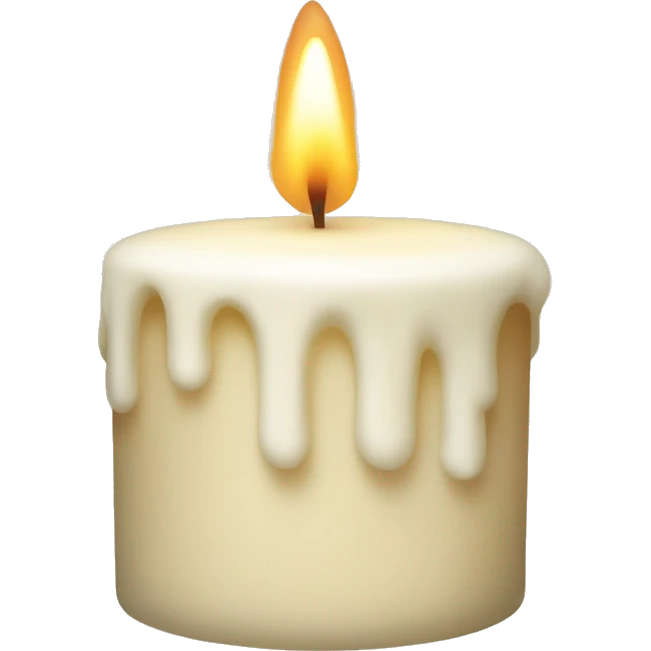 Vanilla candle emoji