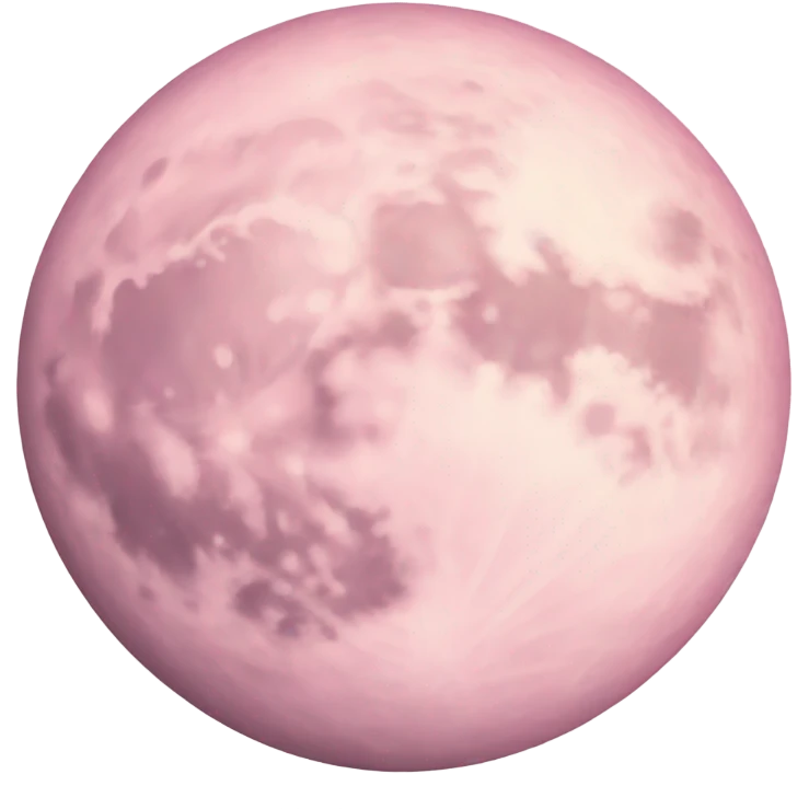 pastel pink moon emoji