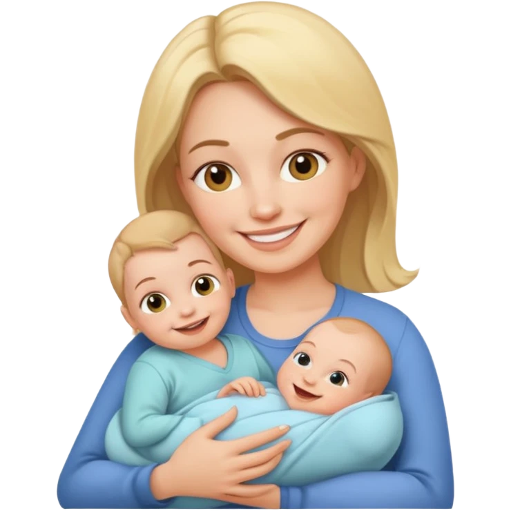 mother with one newborn baby emoji
