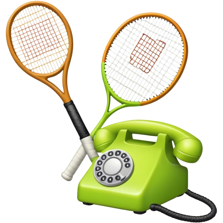 Téléphone raquette de tennis  emoji