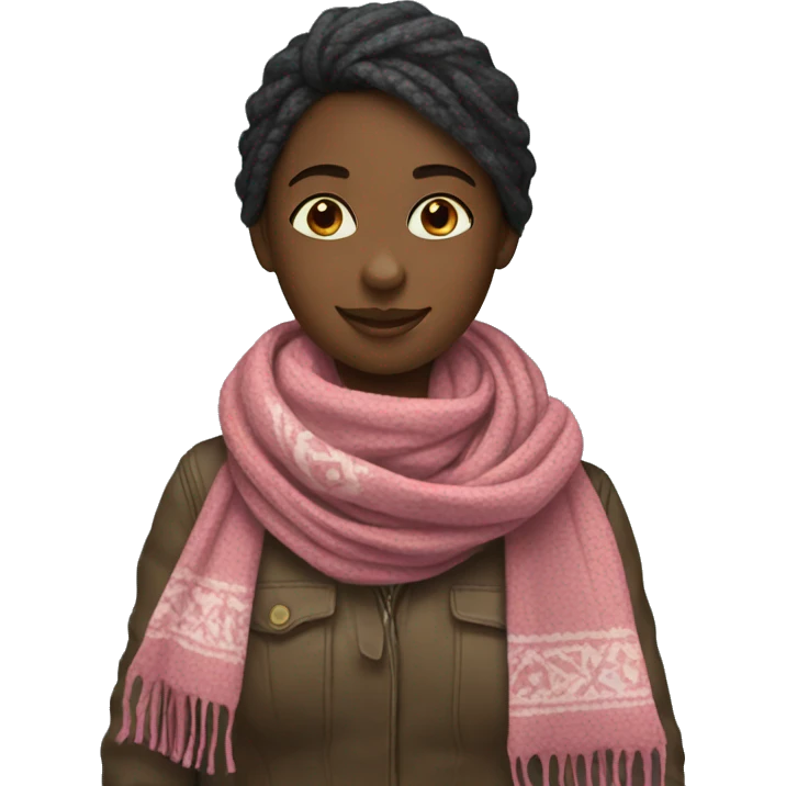 Girl with scarf emoji