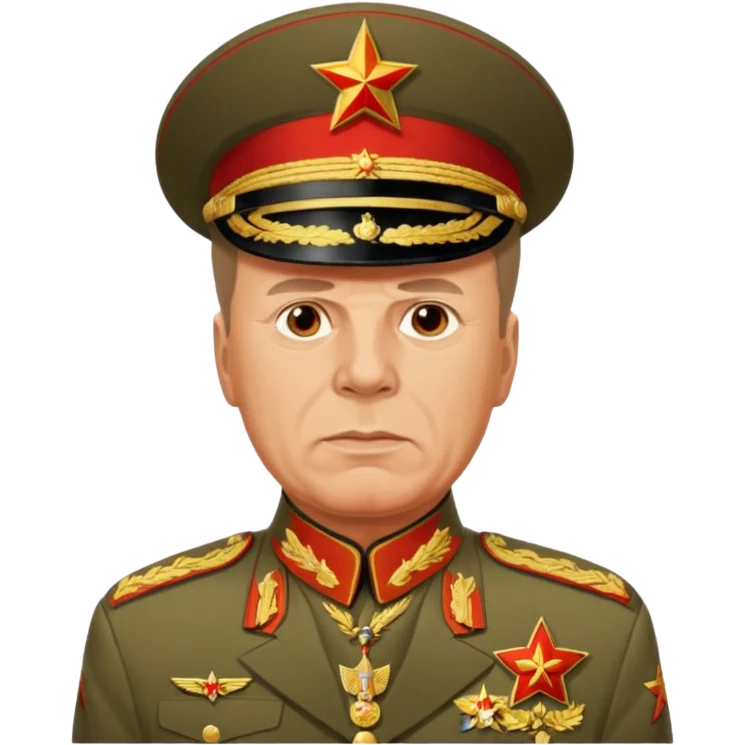 Георгий Жуков советский маршал (военная форма СССР) emoji