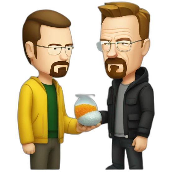 walter white making drugs with jesse pinkman emoji