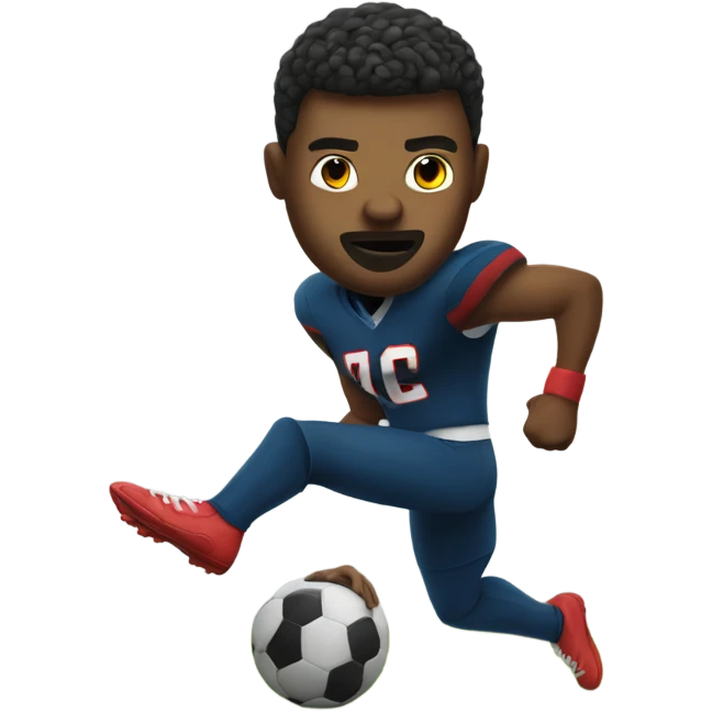Guy overkick football  emoji