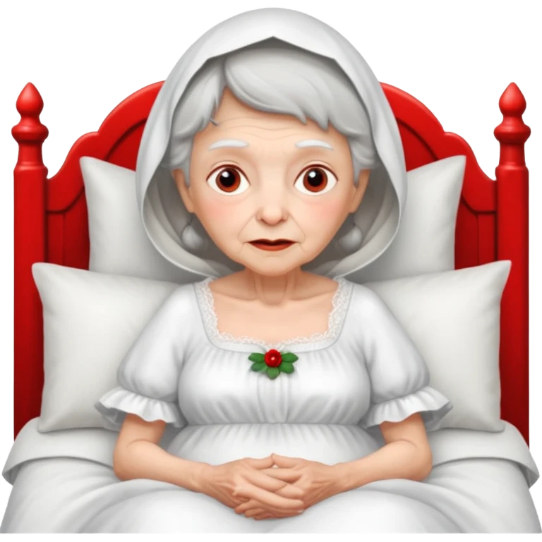 The grandmother in the fairy tale Little Red Riding Hood emoji