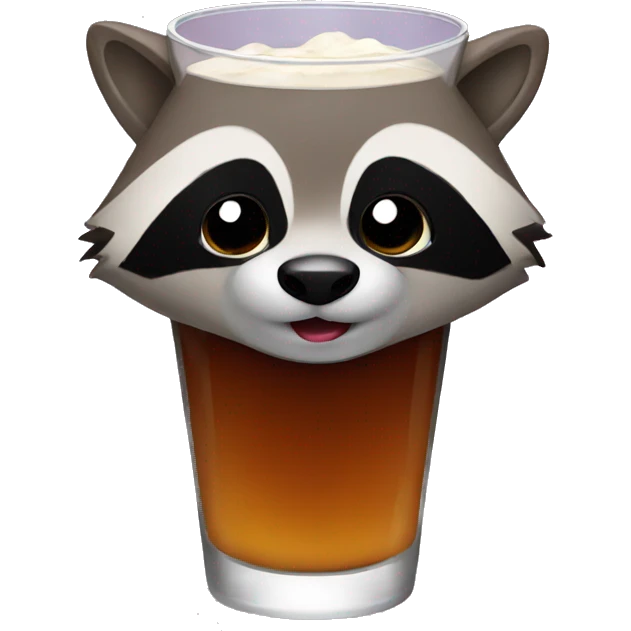 Drink raccoon  emoji