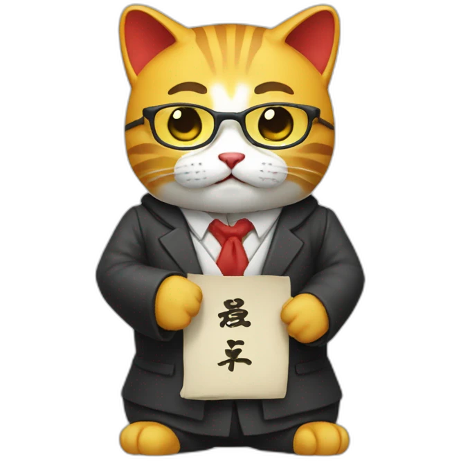 maneki neko professor emoji