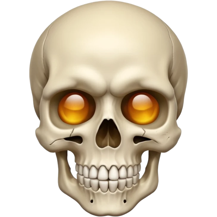 Una calavera combinado con el emoji de 🤨 emoji