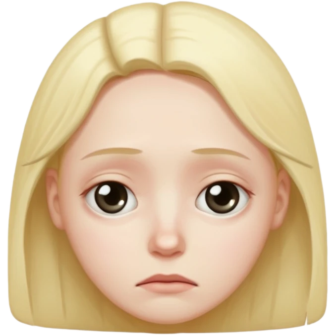 Emoji de cansado y triste con ojeras emoji