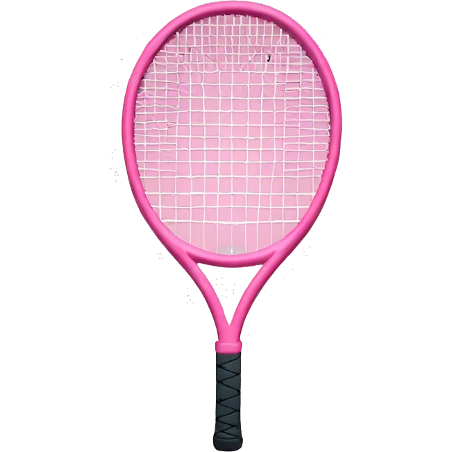 Pink tennis racket  emoji