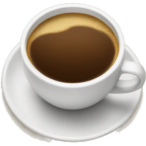 Chat avec un café  emoji