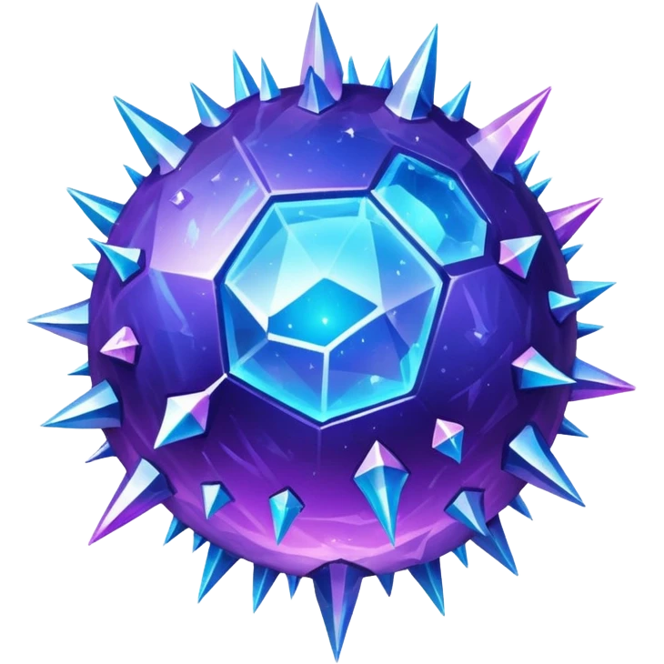 Crystal Planet – surface covered in glowing crystals emoji