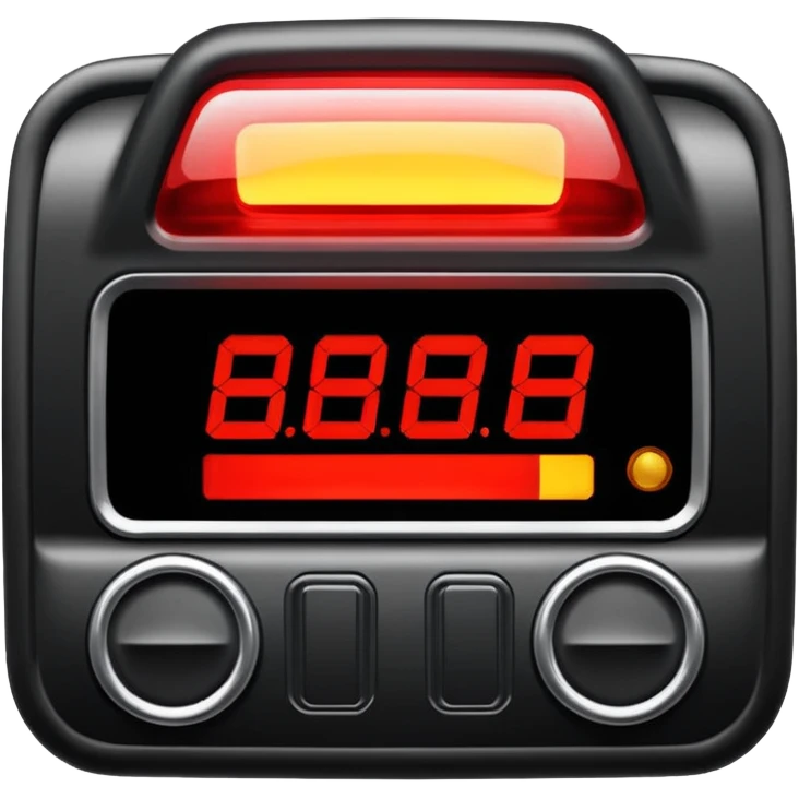 Engine warning light for car emoji