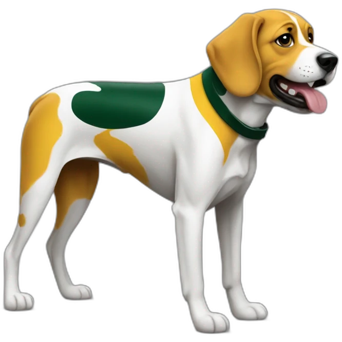 Packers fan hound dog emoji