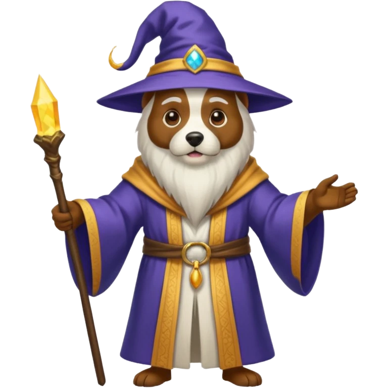Dog wizard emoji