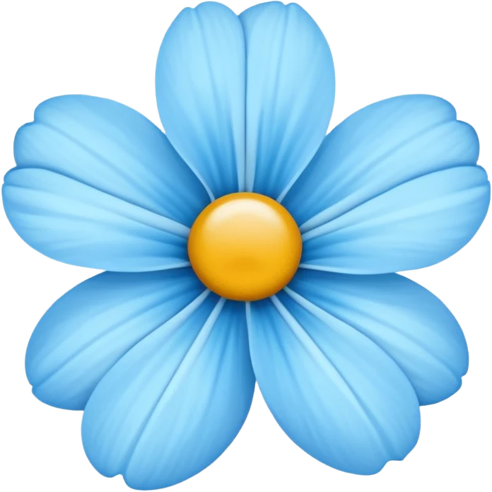 light blue flower emoji
