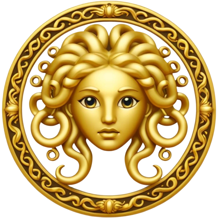 Medusa Versace logo emoji
