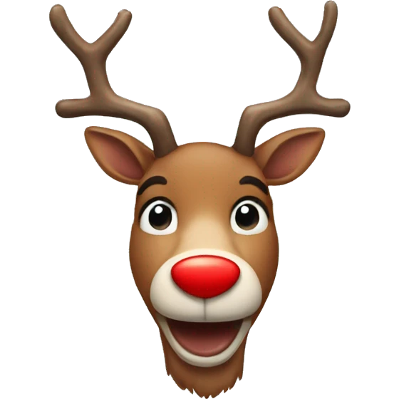 Red Nosed Reindeer emoji