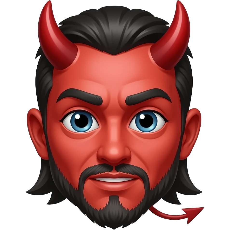 İki yüzlü şeytan emoji