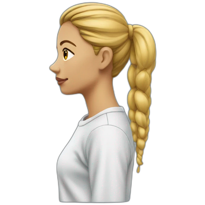 sweatshirt woman side view emoji