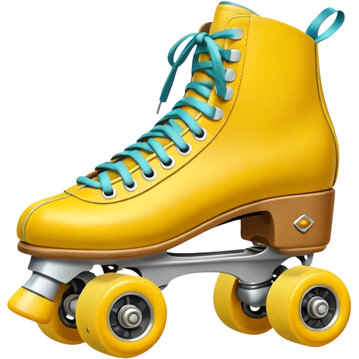 Roller Skates - yellow emoji