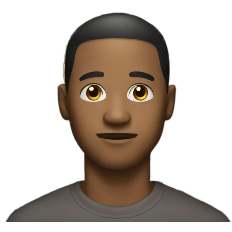 mixed black man emoji