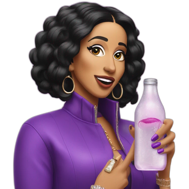 Cardi b drink emoji