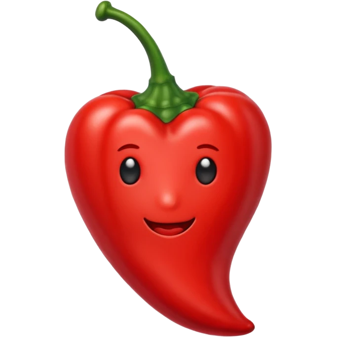 Chili pepper heart emoji