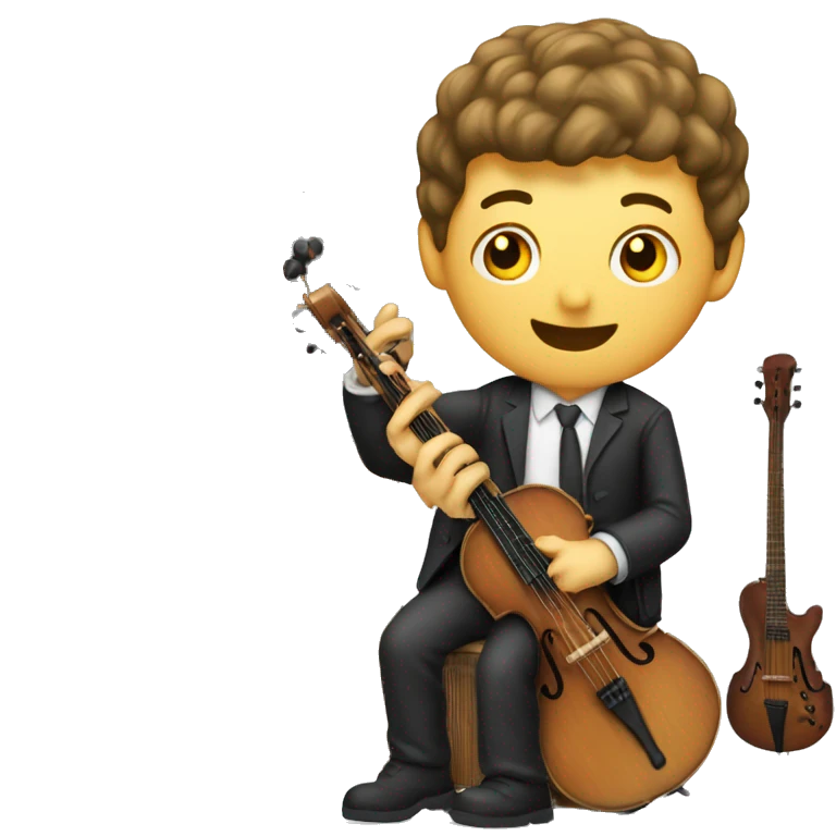 man holding music instrument x50 emoji