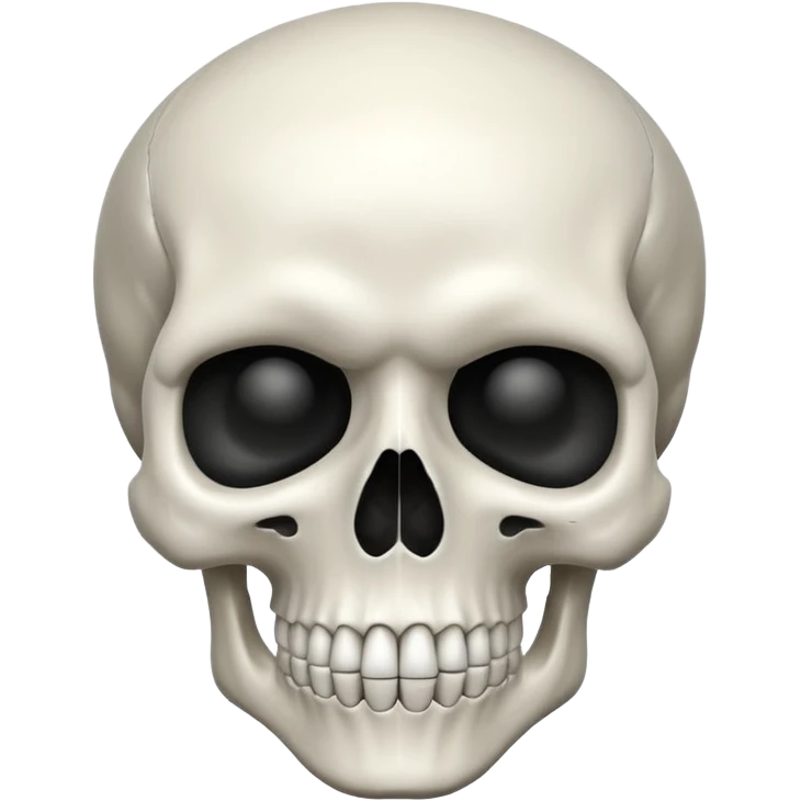 Create a skull ☠️ but without the crossbones emoji