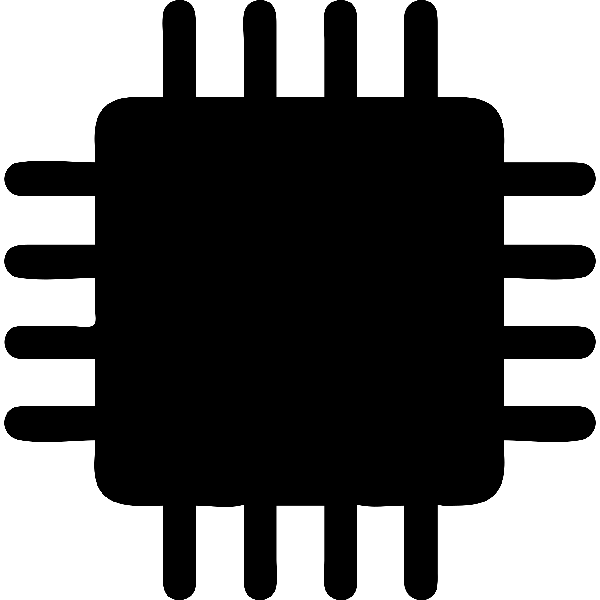 microchip icon, filled solid style emoji