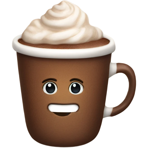 A cozy hot chocolate  emoji