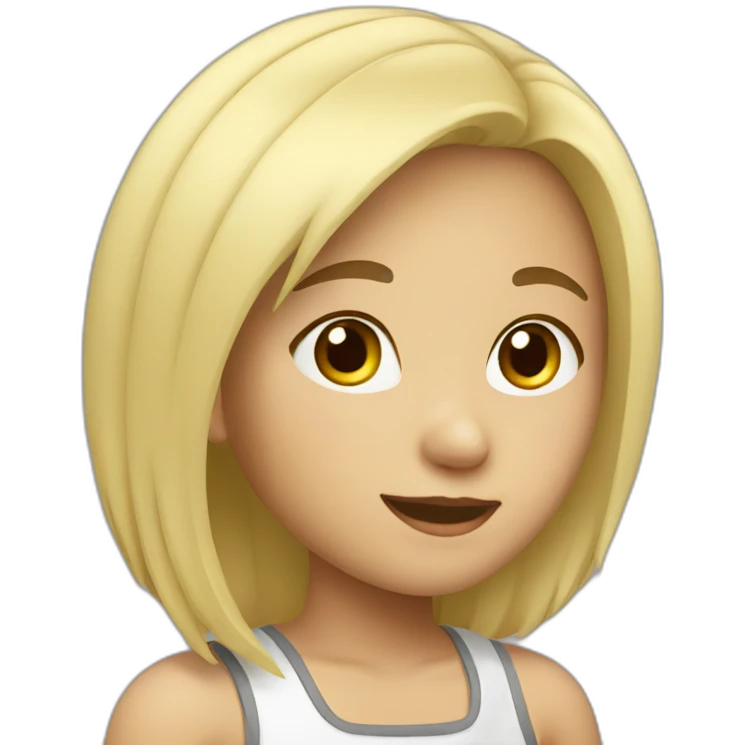 Blonde Asian Girl emoji