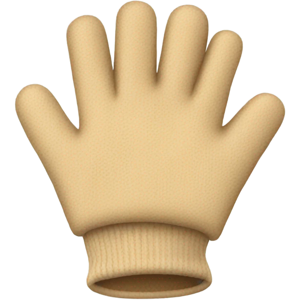 Beige gloves emoji