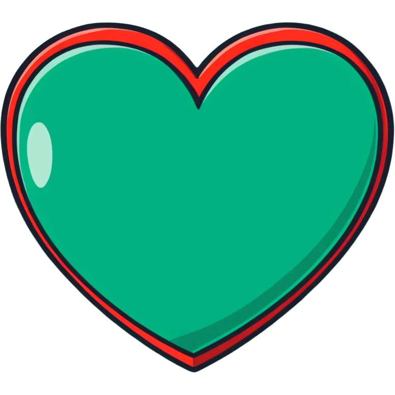 dark green heart emoji