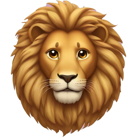 lion in love emoji