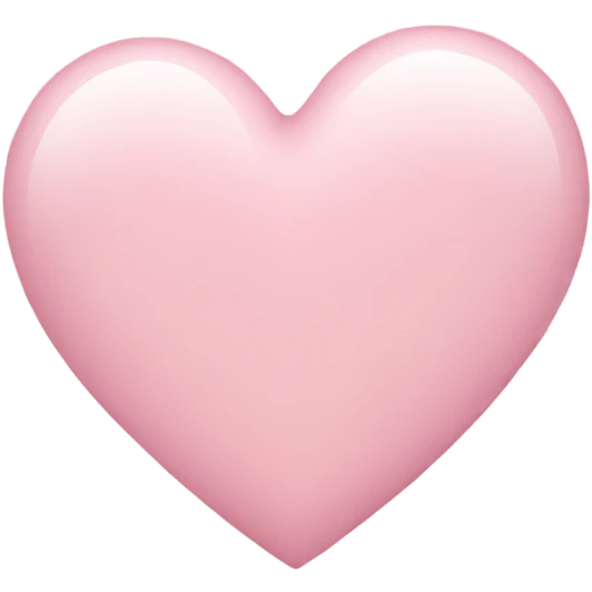 Light pink heart  emoji
