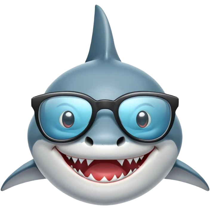 shark with glasses emoji