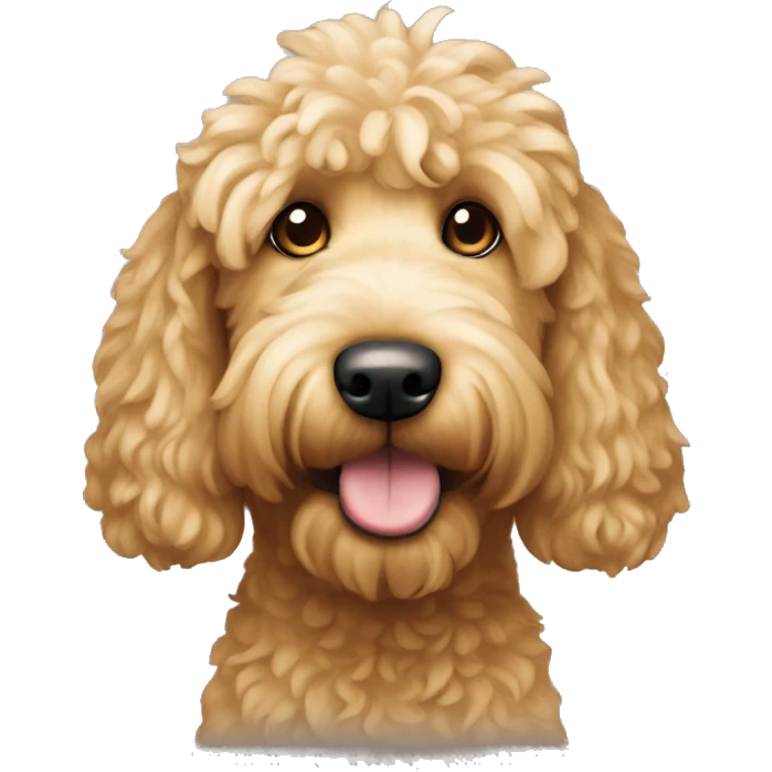 Golden doodle dog  emoji
