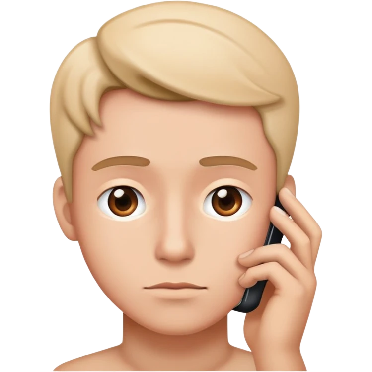 person thinking with iPhone emoji