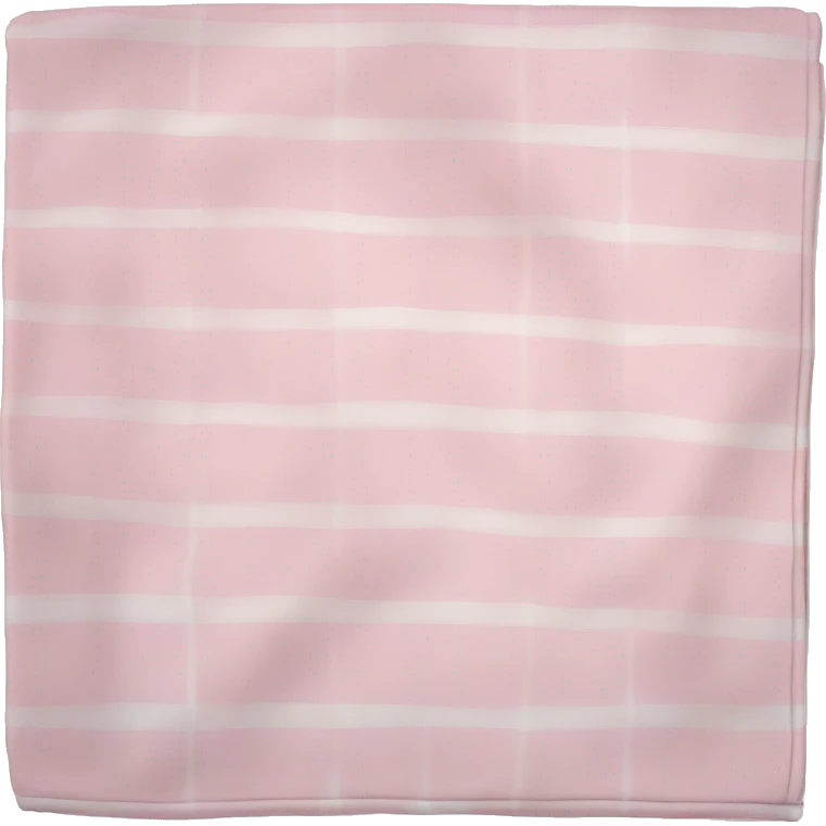 Baby pink and white checkered blanket folded  emoji