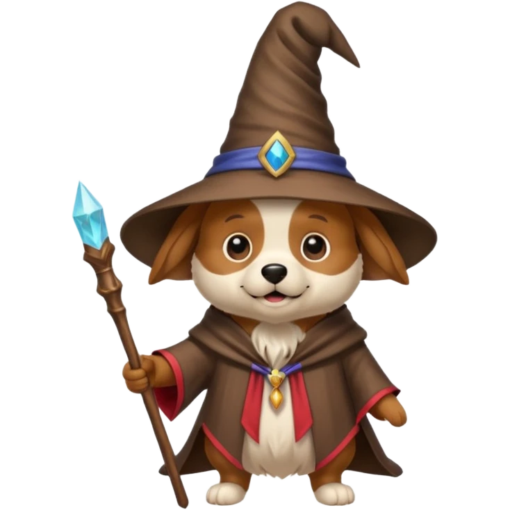 Dog wizard emoji