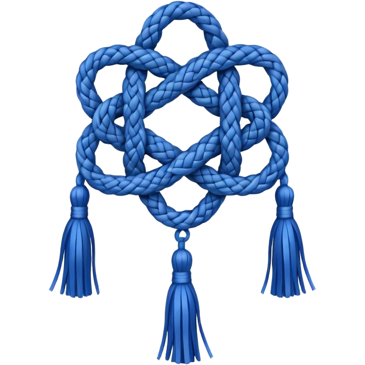 geometric knot with tassels emoji