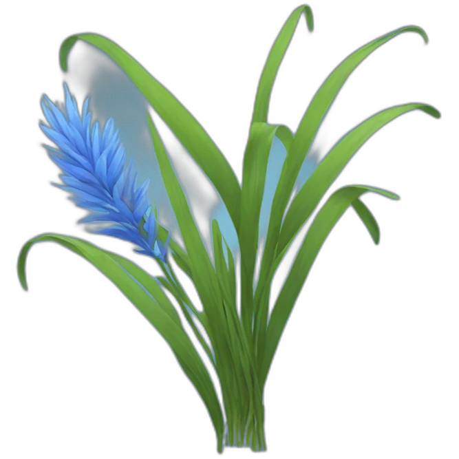blue grass emoji