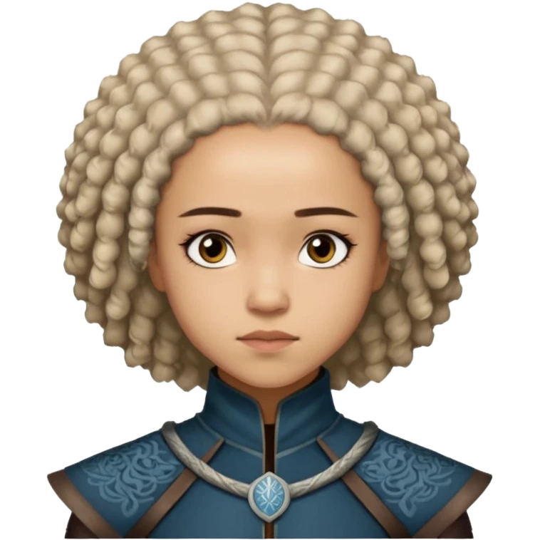 Missandei  from Games of throne character face only front face emoji